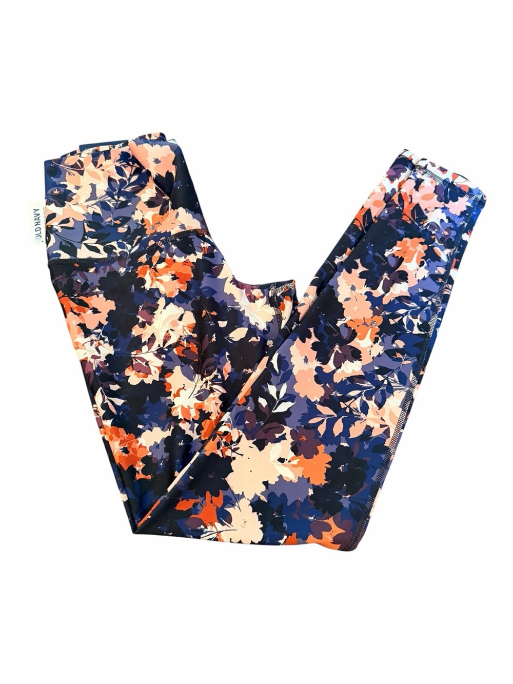 Old Navy Girls' Navy Floral Leggings